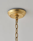 Osborn 6-Light Modern Gold Leaf Floral Chandelier