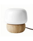 Nira Travertine Mushroom Table Lamp