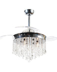 42" Mateo Crystal Ceiling Fan with Lighting