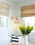 Modern Golden 1-Light Wall Sconce Light with Wooden Beads - IPLUS Lighting