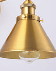 Rhem 1 Light Brass Wall Sconce Light - IPLUS Lighting