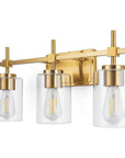 Clear Glass Jasper Modern 3-Light Bathroom Vanity Light - IPLUS Lighting