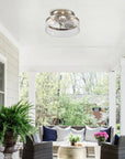 13" Reversible Flush Mount Ceiling Fan
