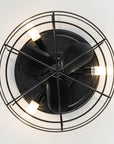 13" Madurai Farmhouse Flush Mount Ceiling Fan