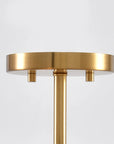 Ella 3-Light 14-Inch Electroplate Golden Semi-Flush Ceiling Light