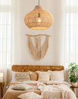 14" Xavier Bohemian Rattan Pendant Light
