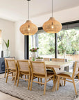 14" Xavier Bohemian Rattan Pendant Light