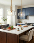15" Toby Brushed Brass Island Pendant Light