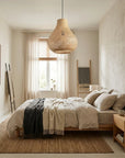 15" Troy Bohemian Bamboo Pendant Light