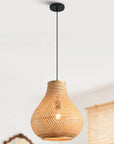 15" Troy Bohemian Bamboo Pendant Light