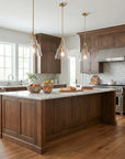 15" Todd Brushed Brass Island Pendant Light