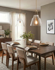15" Todd Brushed Brass Island Pendant Light