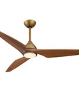 52" Jared Modern Solid Wood Blade LED Ceiling Fan