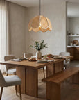 16" Verne Bohemian Rattan Pendant Light