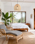 16" Virgil Bohemian Rattan Pendant Light