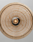 16" Virgil Bohemian Rattan Pendant Light