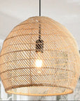 16" Virgil Bohemian Rattan Pendant Light