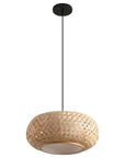 16" Yehudi Bohemian Bamboo Pendant Light