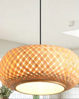 16" Yehudi Bohemian Bamboo Pendant Light