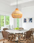 17" Yale Bohemian Rattan Pendant Light