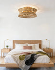 18" Reuben Bohemian Flush Mount Ceiling Fan