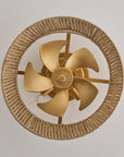 18" Reuben Bohemian Flush Mount Ceiling Fan