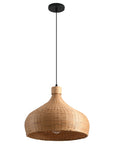 18" Winfred Bohemian Bamboo Pendant Light
