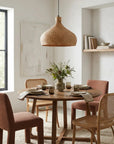 18" Winfred Bohemian Bamboo Pendant Light