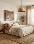 18" Winfred Bohemian Bamboo Pendant Light