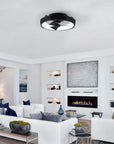 19" Britton Flush Mount Ceiling Fan