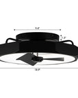 19" Britton Flush Mount Ceiling Fan