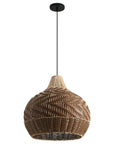 19" Tyrone Bohemian Rattan Pendant Light