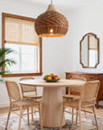 19" Tyrone Bohemian Rattan Pendant Light