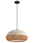 19" Webster Bohemian Rattan Pendant Light