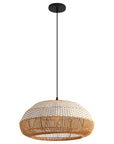 19" Webster Bohemian Rattan Pendant Light