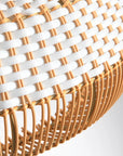 19" Webster Bohemian Rattan Pendant Light