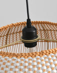 19" Webster Bohemian Rattan Pendant Light