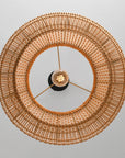 19" Webster Bohemian Rattan Pendant Light