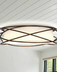 Modern Brown 20 Inch LED Flush Mount Ceiling Light - IPLUS Lighting