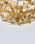 20 Inch 6 Light Golden Chandelier for Dining or Living Room - IPLUS Lighting