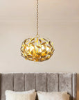 20 Inch 6 Light Golden Chandelier for Dining or Living Room - IPLUS Lighting