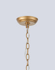 20 Inch 6 Light Golden Chandelier for Dining or Living Room - IPLUS Lighting