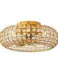 20" Lance Golden Crystal Ceiling Fan