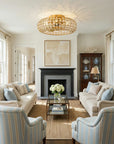 20" Lance Golden Crystal Ceiling Fan