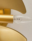 20" Lance Golden Crystal Ceiling Fan