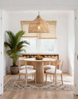 20" Ulysses Bohemian Rattan Pendant Light