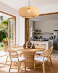 22" Vincent Bohemian Bamboo Pendant Light