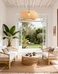 22" Vincent Bohemian Bamboo Pendant Light