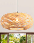 22" Vincent Bohemian Bamboo Pendant Light