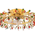 23" Clara Crystal Flush Mount Ceiling Fan